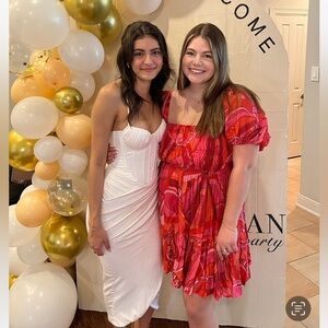 Olivaceous floral dress